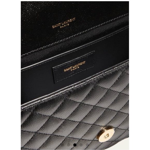 SAINT LAURENT
Envelope Triquilt Medium YSL Shoulder Bag in Grained Leather - Picture 5 of 7